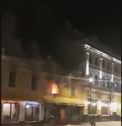 В Киеве на Подоле произошел пожар в ресторане