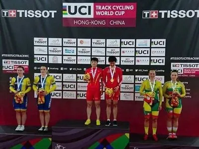 Українські велосипедистки вибороли медаль на етапі Кубку світу