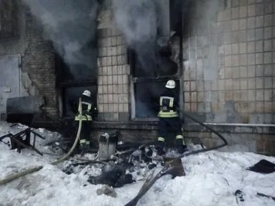 Радиозавод пылал в Киеве