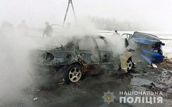 Число погибших в ДТП с горящей машиной в Донецкой области выросла
