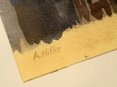 Картины "Гитлера" не продаются на аукционе в Нюрнберге