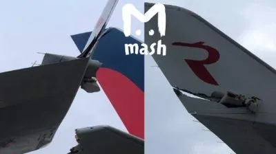Два самолета столкнулись в московском аеропорту