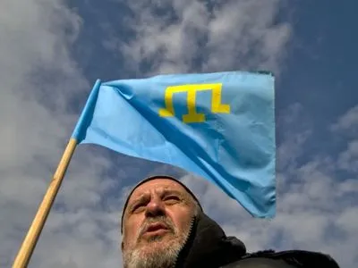 У штаб-квартиры ООН состоялась демонстрация к годовщине оккупации Крыма