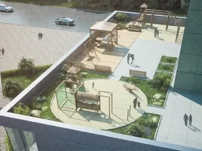 В Украине разрешили проектировать детские площадки на крышах домов