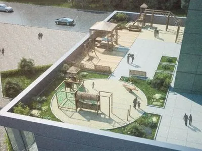 В Украине разрешили проектировать детские площадки на крышах домов