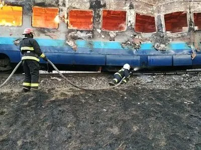 В Ровенской области загорелся поезд с пассажирами