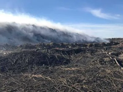 Пожар на свалке во Львовской области тушат уже второй день