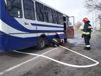 В Винницкой области горел рейсовый автобус