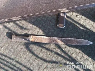В Киеве задержали мужчину с мачете