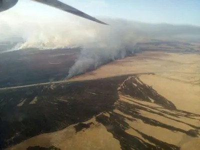 Для гасіння лісової пожежі на Одещині залучено авіацію