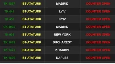 Аэропорт Стамбула поддержал флешмоб и изменил написание Киева