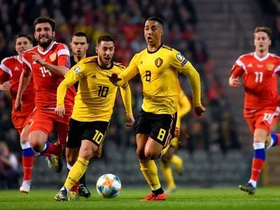 Отбор на Евро-2020: дубль Азара принес Бельгии победу над Россией