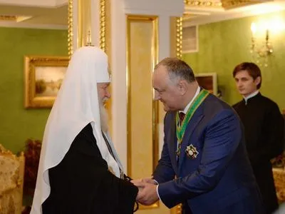 Додон: Молдова надеется на визит патриарха Кирилла в 2019 году