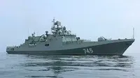 Российский фрегат провел артиллерийские учения в Черном море
