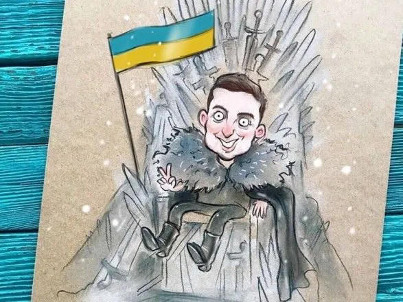 gra-prestoliv-v-ukrayini-rosiyska-karikaturistka-zobrazila-zelenskogo-na-zaliznomu-troni