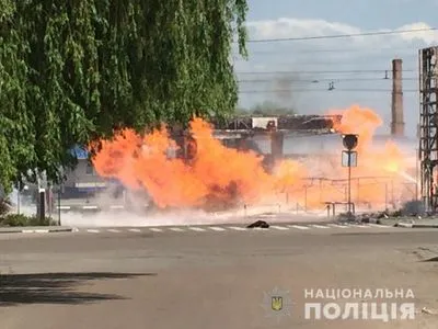 Полиция открыла производство из-за пожара на АЗС в Житомире