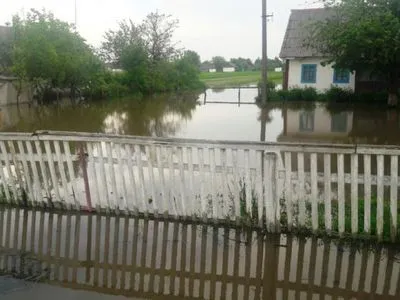Из-за дождей в Житомирской области затопило дворы и автодорогу
