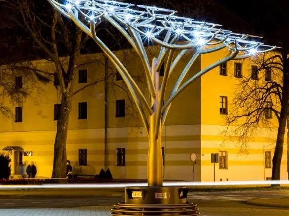 У Молдові почали встановлювати "сонячні дерева"
