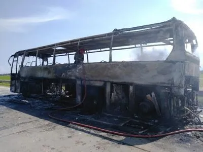 У Житомирські області на ходу загорівся автобус із пасажирами