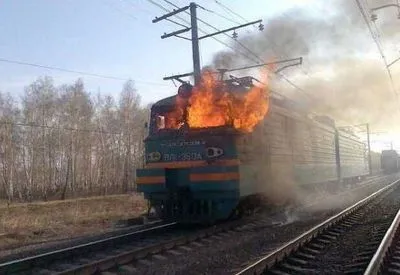 В Волынской области горел пригородный поезд