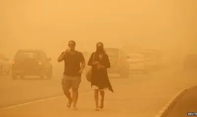 На Индию надвигаются пылевые бури