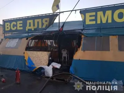 В Харькове задержали человека, причастного к поджогу волонтерской палатки