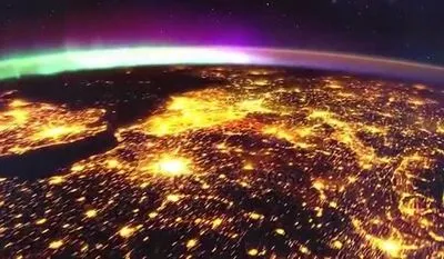 Ночь на Земле показали из космоса
