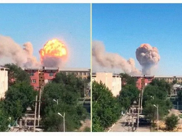 В Казахстане на территории воинской части произошел взрыв