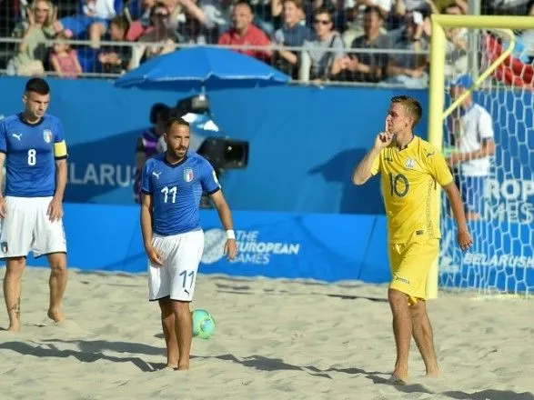 Збірна України з пляжного футболу виграла перший матч на ЄІ-2019