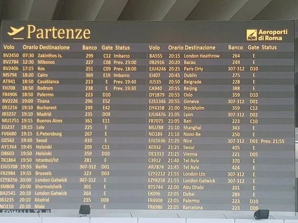LvivNotLvov: аеропорт Рима змінив написання українського міста