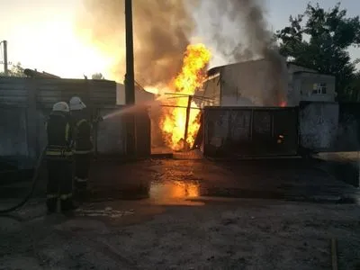 У Київській області сталася пожежа на АЗС зі скрапленим газом