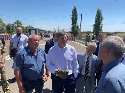 Джемилев, Тейлор и главы СНБО и СБУ посетили админграницу с Крымом