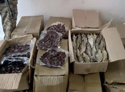 На границе с РФ задержали четверть тонны вяленой воблы и икры