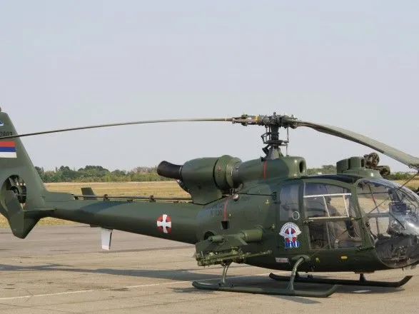 В Сербии разбился военный вертолет