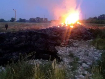 В Днепропетровской области сгорели 125 тонн соломы