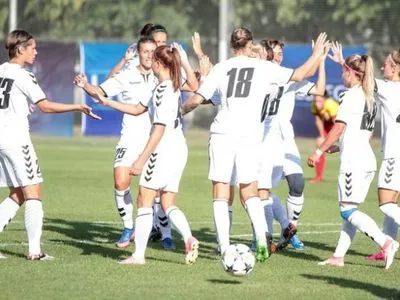 Украинский клуб праздновал выигрыш на старте квалификации женской Лиги чемпионов
