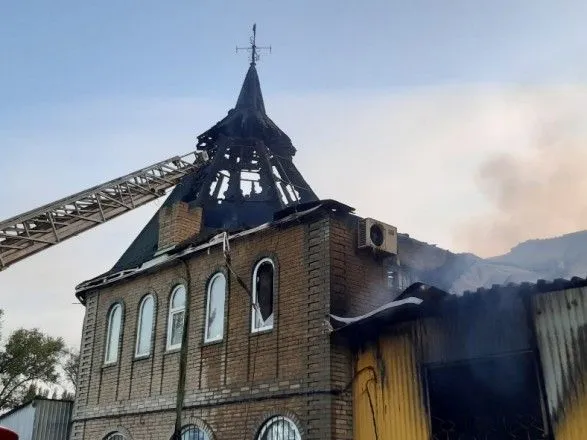 Пожежа сталася на ринку у Донецькій області