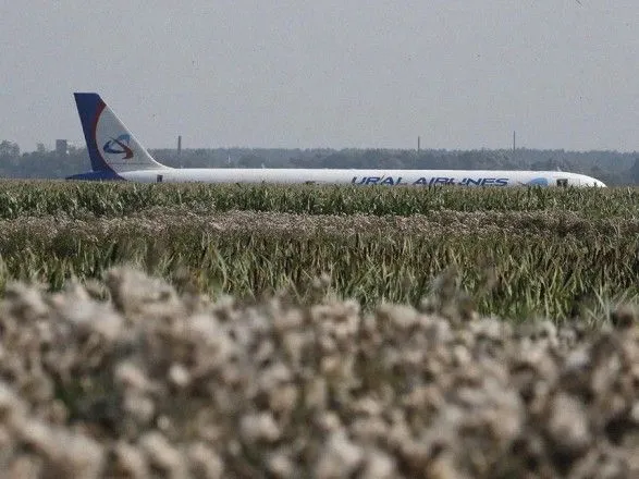 Опубликованны видео с места экстренной посадки рейса Москва-Симферополь в Подмосковье