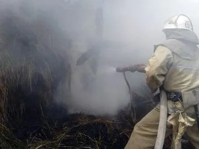 На ферме в Одесской области загорелся 700 т сена