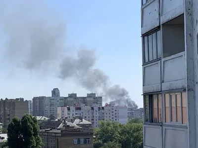 На складе в Киеве масштабный пожар