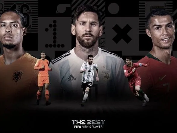 ФІФА оголосила трійку претендентів на звання кращий футболіст року