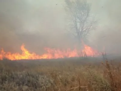 На Харківщині на військовому полігоні загорілися торфовища