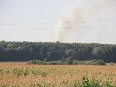 В зоне задымления на арсенале в Калиновке зафиксировано шесть взрывов боеприпасов