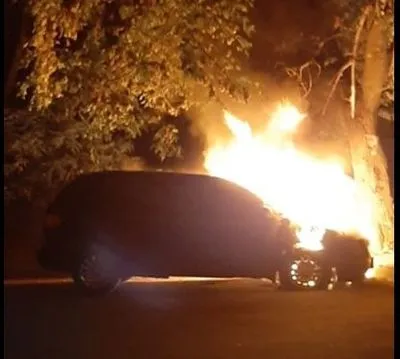 В Черкассах полиция расследует поджог автомобиля секретаря горсовета