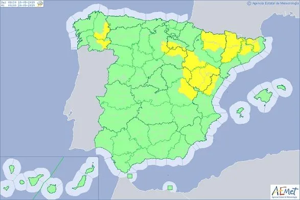 На Іспанію знову насувається шторм