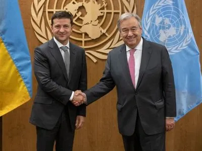 Зеленський зустрівся з Генеральним секретарем ООН