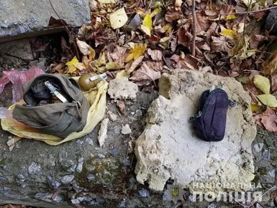 У Вінниці в парку виявили схрон з гранатами та боєприпасами