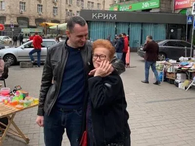 Сенцов в Киеве встретился с российской журналисткой Ивлевой