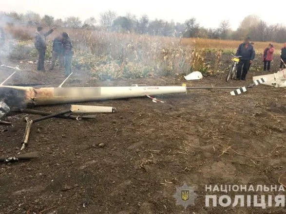 В Полтавской области разбился вертолет, есть погибший