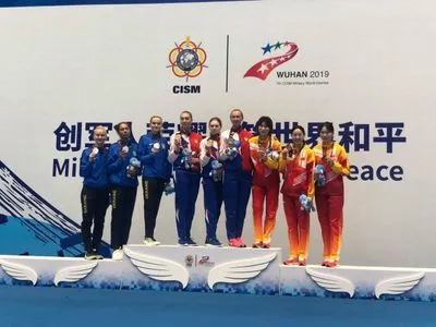 Украинская женская сборная по фехтованию получила медаль на Всемирных Играх среди военнослужащих